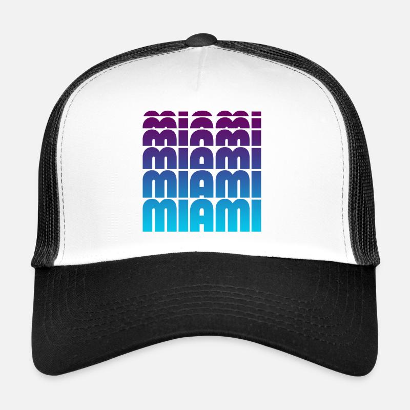 Gradient de grille de Miami Casquette trucker 
