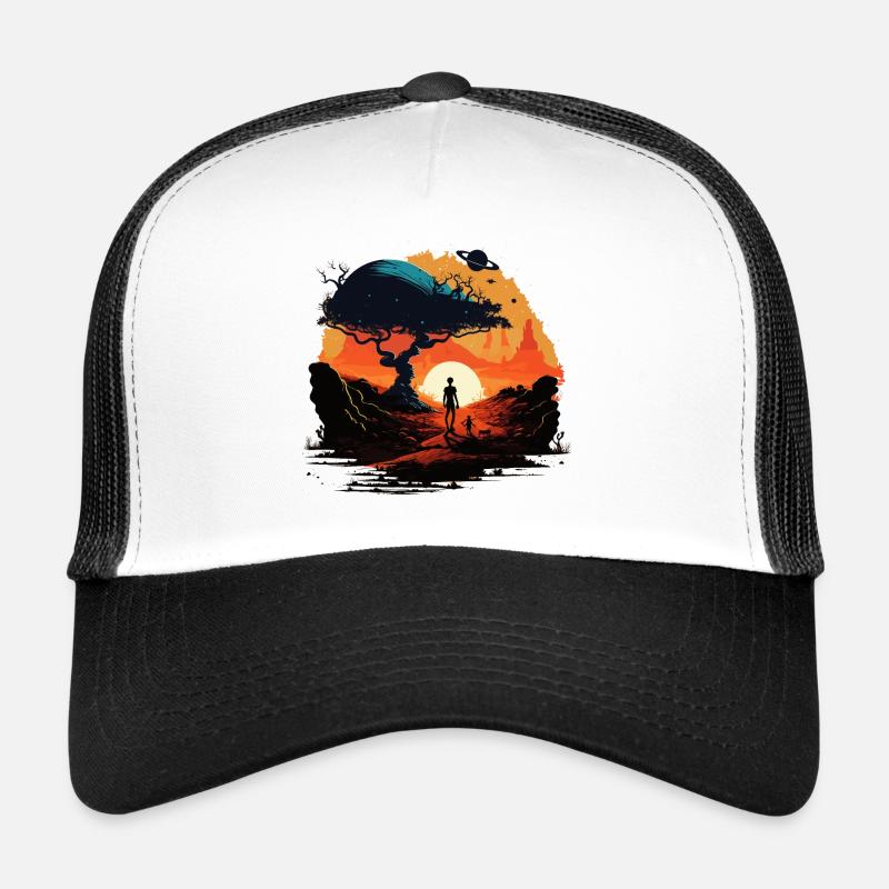 Alien Tree Trucker Cap