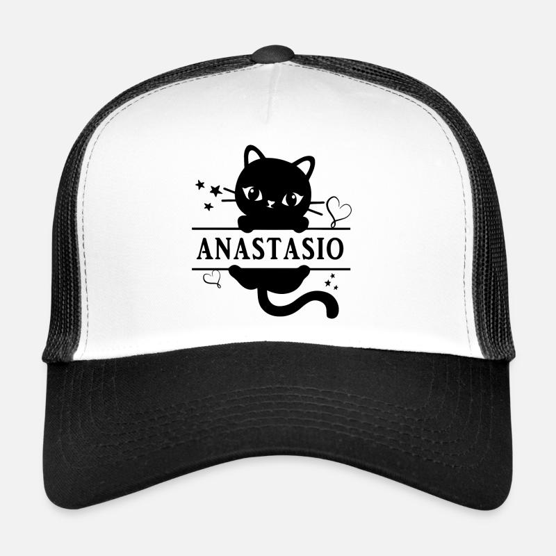 T-Shirt Anastasio T-Shirt Katze Geschenkidee Katze Trucker Cap