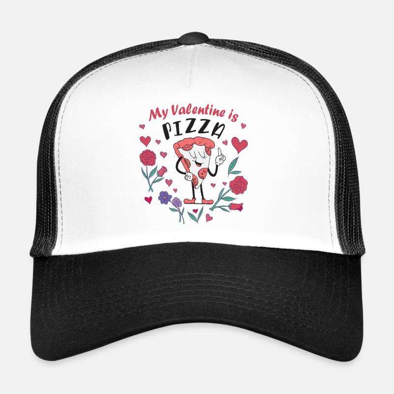 Mein Valentin ist Pizza Trucker Cap