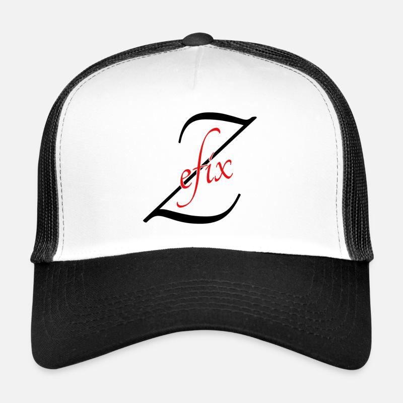 Zefix - Trucker Cap - Weiß/Schwarz