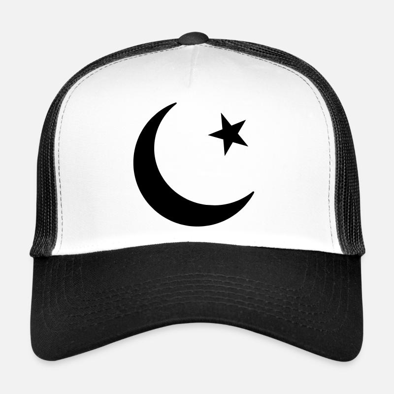 Symbol des Islam - Trucker Cap - Weiß/Schwarz