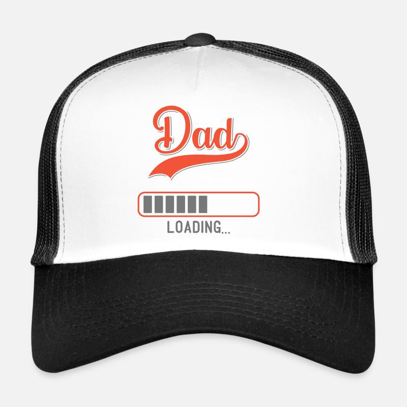 Dad Loading Design - Trucker Cap - Weiß/Schwarz