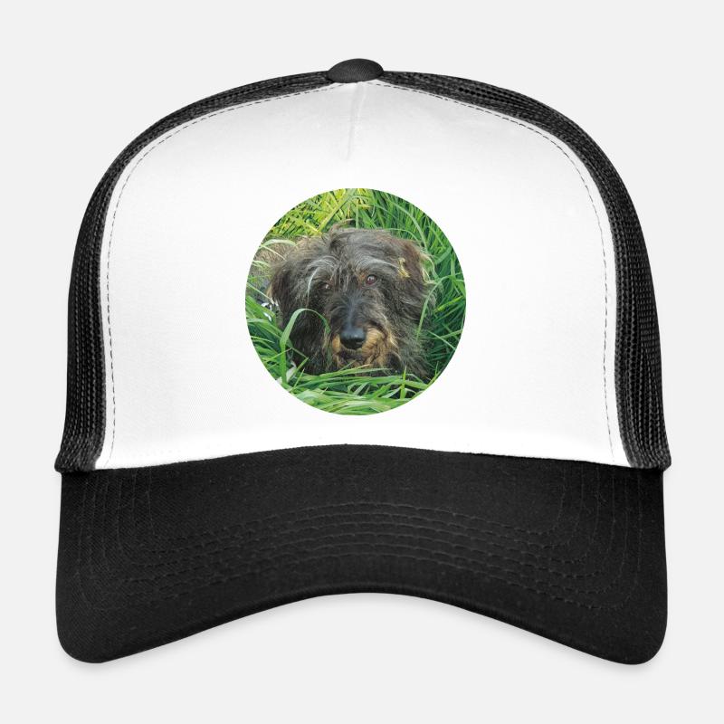 Süßer Rauhaardackel lebensecht - Teckel Trucker Cap