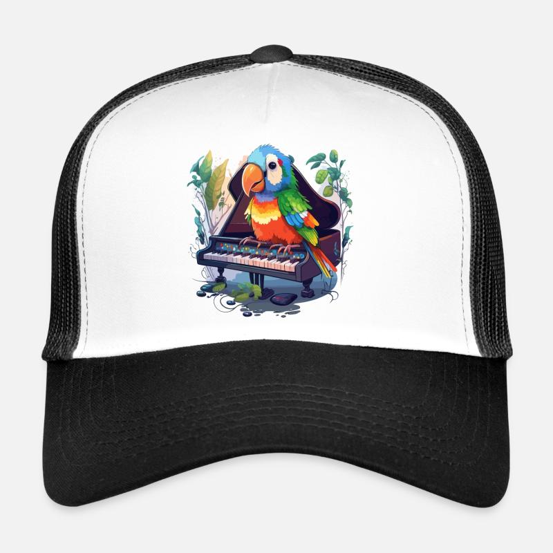 Papageien-Pianist Trucker Cap