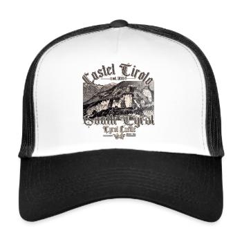Chateau Tirol italy 1809 - Trucker Cap - white/black - Front