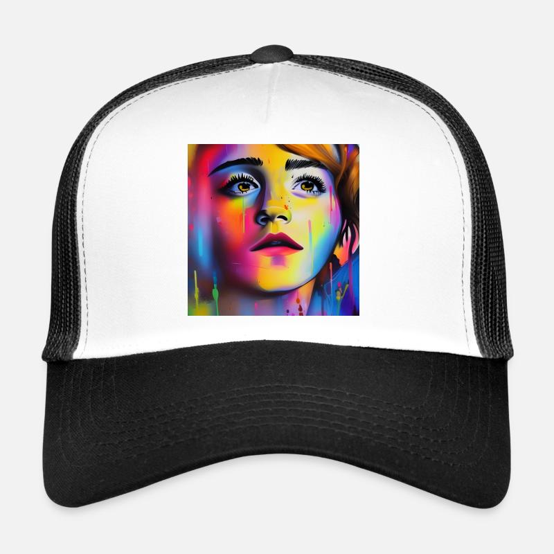 Emma - Trucker Cap - Weiß/Schwarz