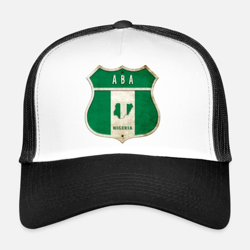 Design du blason du drapeau d'Aba Nigeria Casquette trucker 
