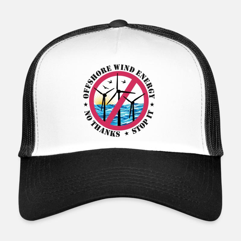 Offshore Wind Energy No Thanks, Stop it Trucker Cap