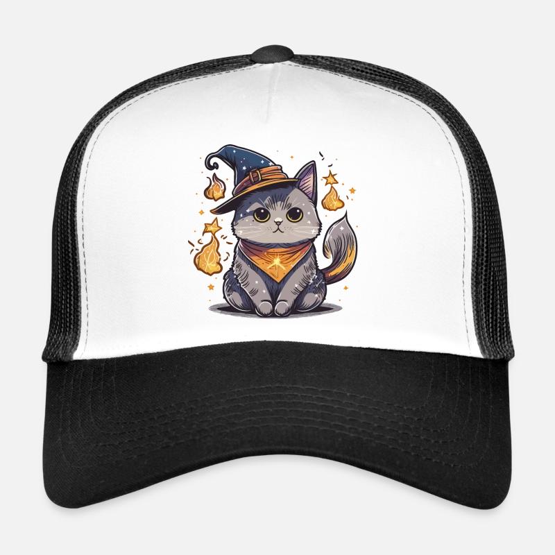 Feline Wizard Trucker Cap
