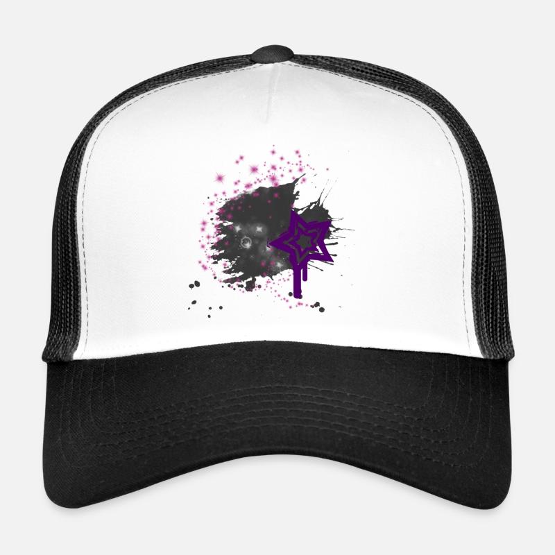 Star - Trucker Cap - Weiß/Schwarz