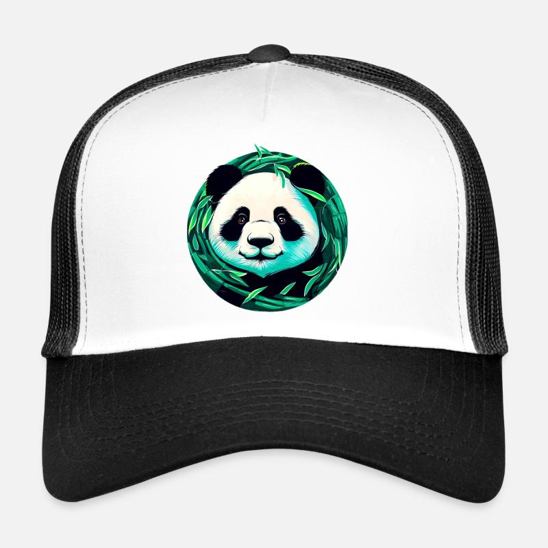Panda - Trucker Cap - Weiß/Schwarz