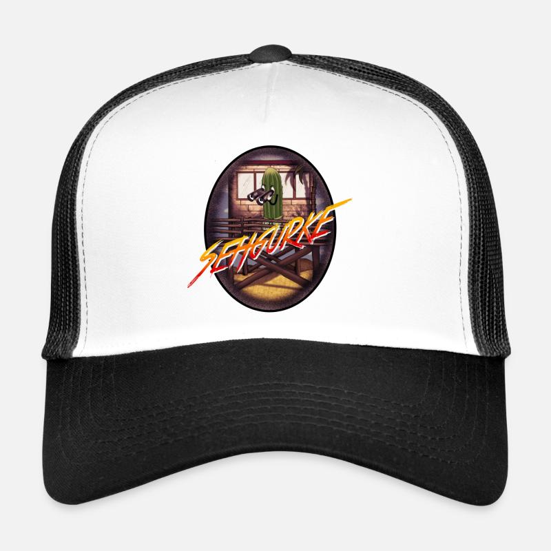 Eye cucumber - Trucker Cap - white/black