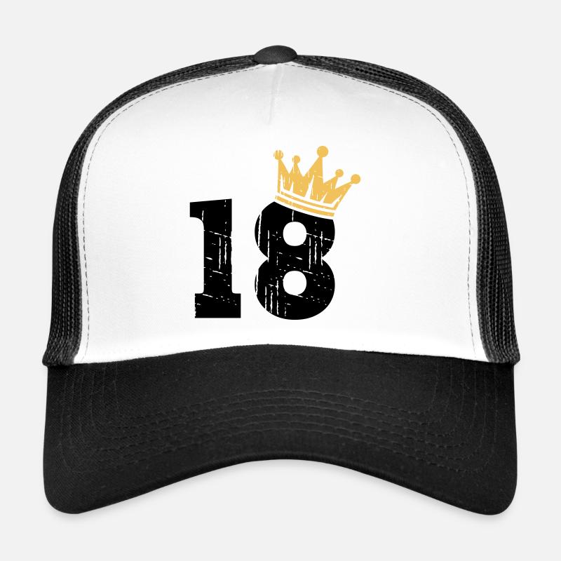 18 Krone 18. Geburtstag 18 Jahre Trucker Cap