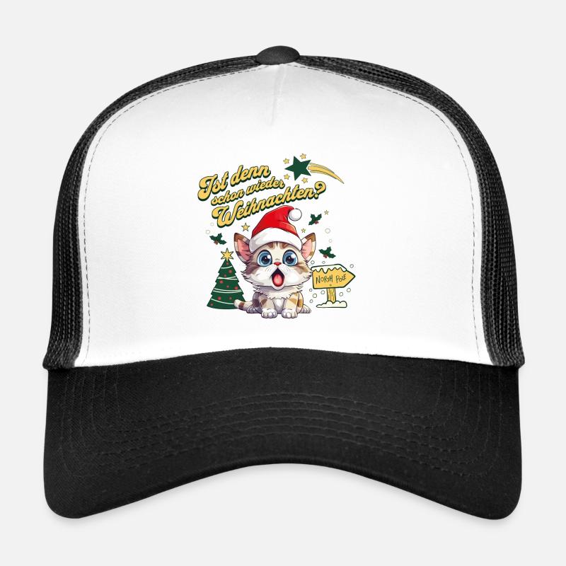 Noël Encore Chat Catmas Drôle Laid Casquette trucker 