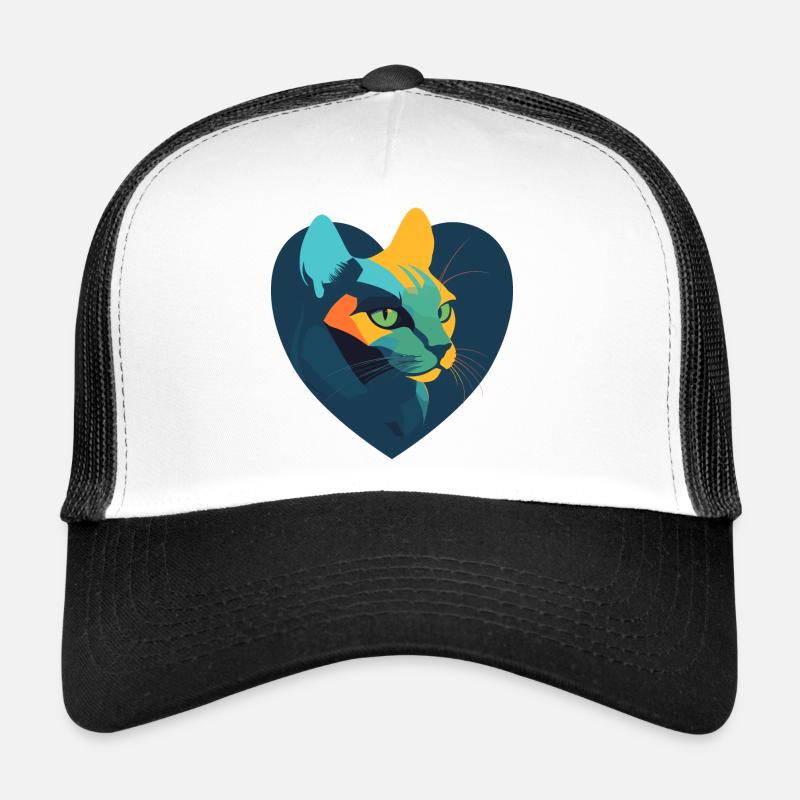 A heart for cats Trucker Cap