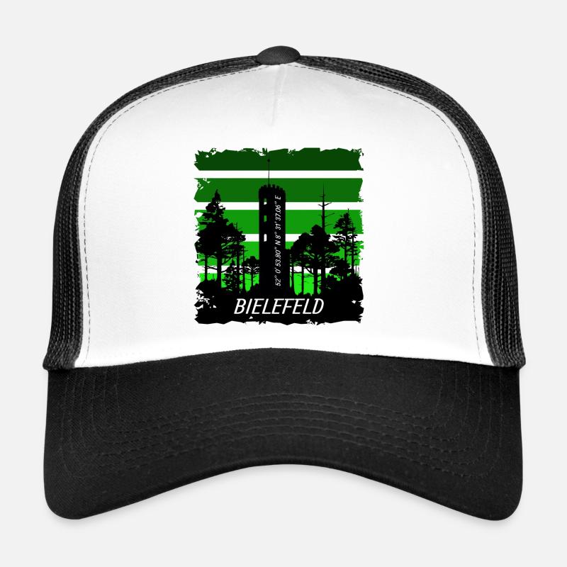 Bielefeld - Trucker Cap - Weiß/Schwarz