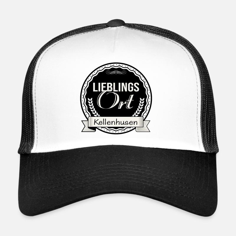 Lieblingsort Kellenhusen - Trucker Cap - Weiß/Schwarz