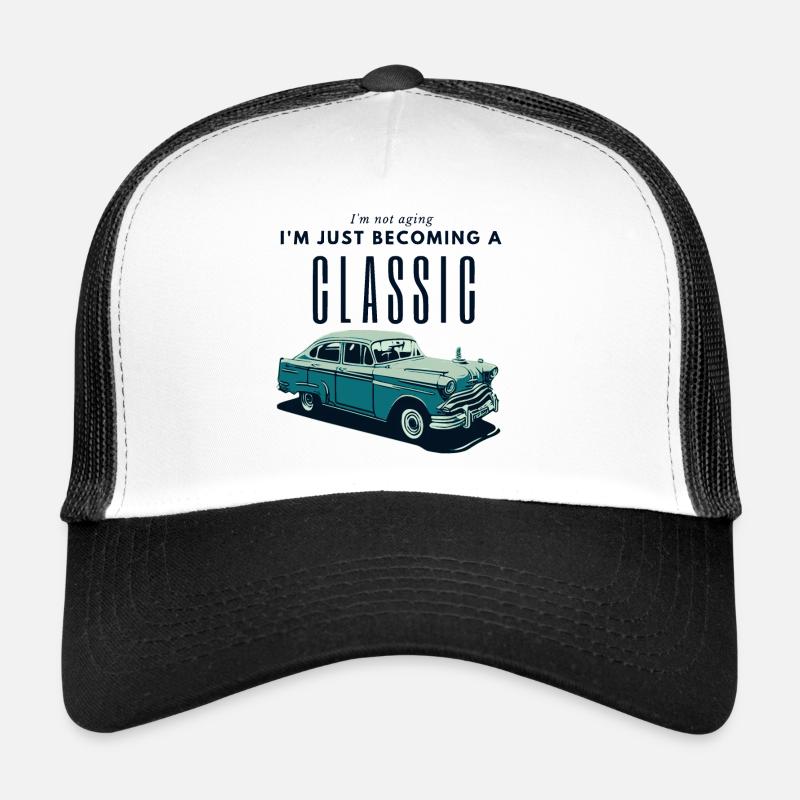 Oldtimer Zeitalter Nostalgie Design Trucker Cap