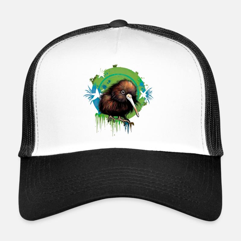 Kiwi - Trucker Cap - white/black