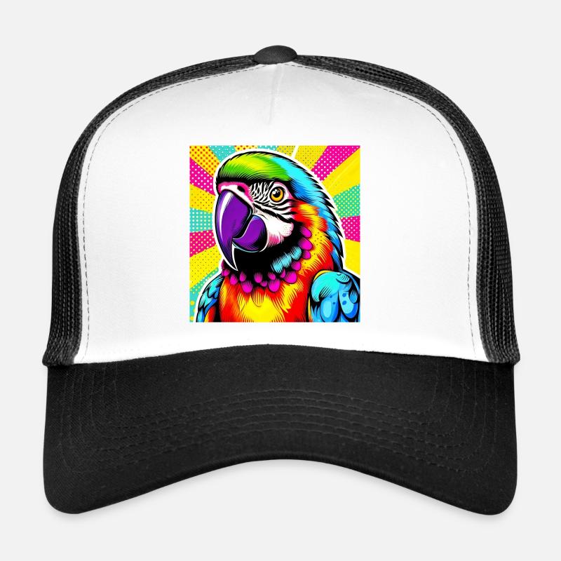 Perroquet Pop Art Casquette trucker 