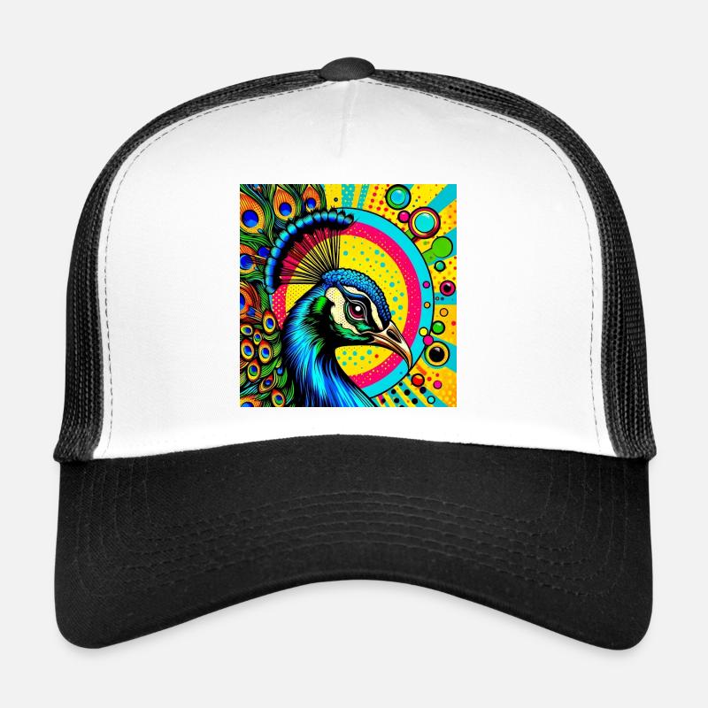 Paon Pop Art Casquette trucker 