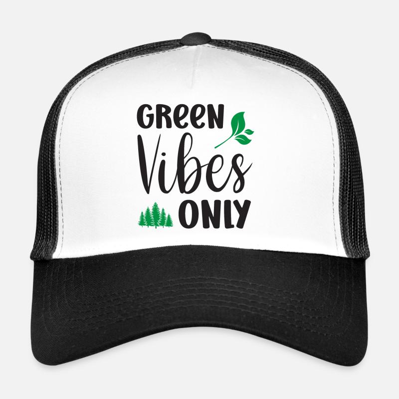 Green Vibes Only Trucker Cap