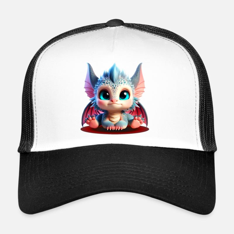 Adorables bébés Dragons | Édition Chibi colorée Casquette trucker 