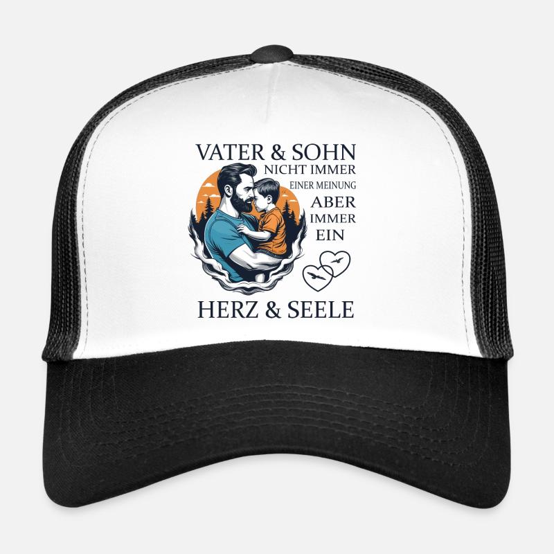 Vater und Sohn - Trucker Cap - Weiß/Schwarz