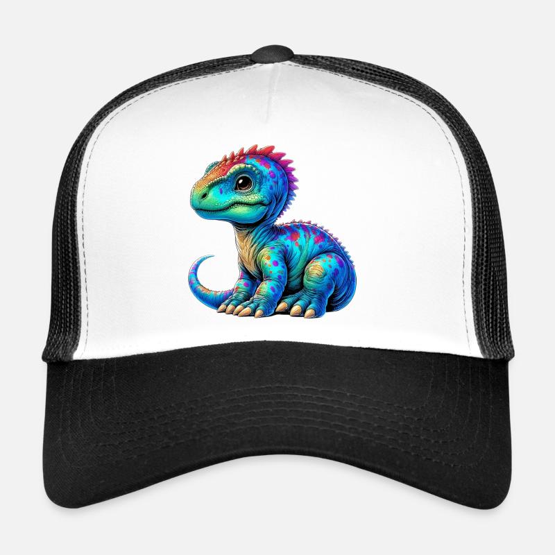 Dinosaur - Trucker Cap - white/black