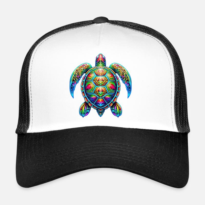 Schildkröte - Trucker Cap - Weiß/Schwarz