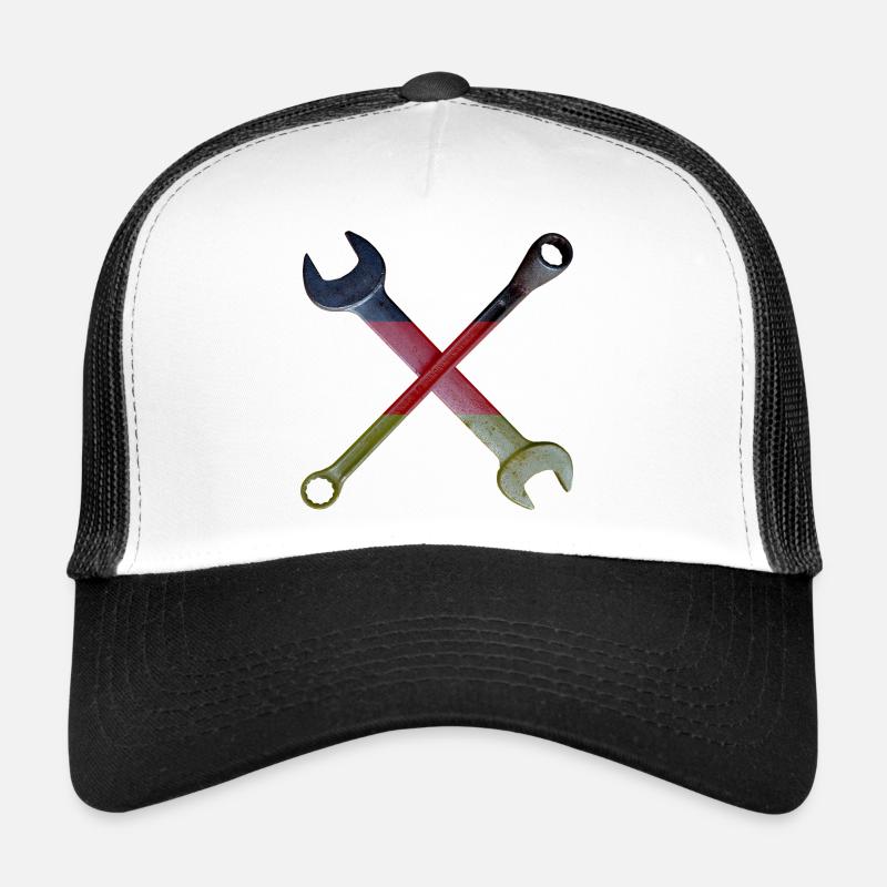 Croix de l’outil du drapeau allemand Casquette trucker 