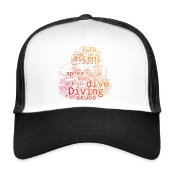 Scuba Diver Scuba Diver Scuba Diving - Trucker Cap - white/black - Front