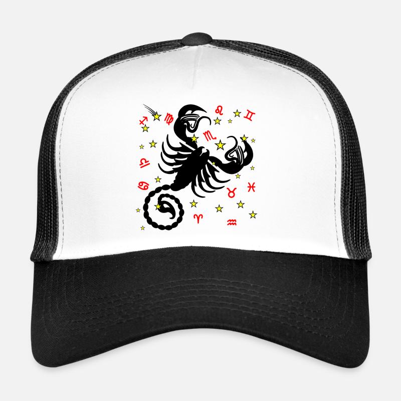 Zodiac sign star logo Scorpio Trucker Cap