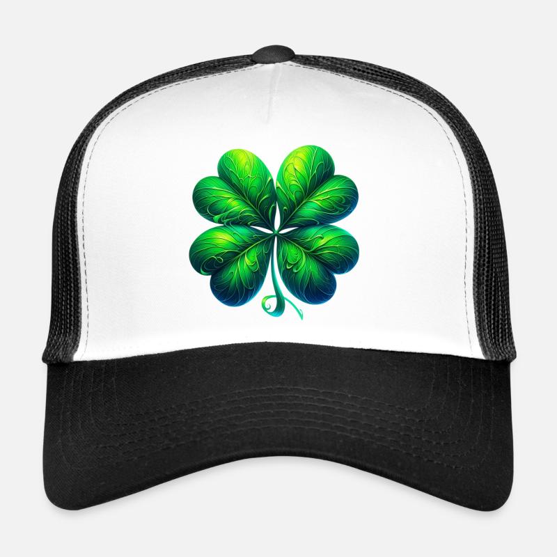 Four-leaf clover Trucker Cap