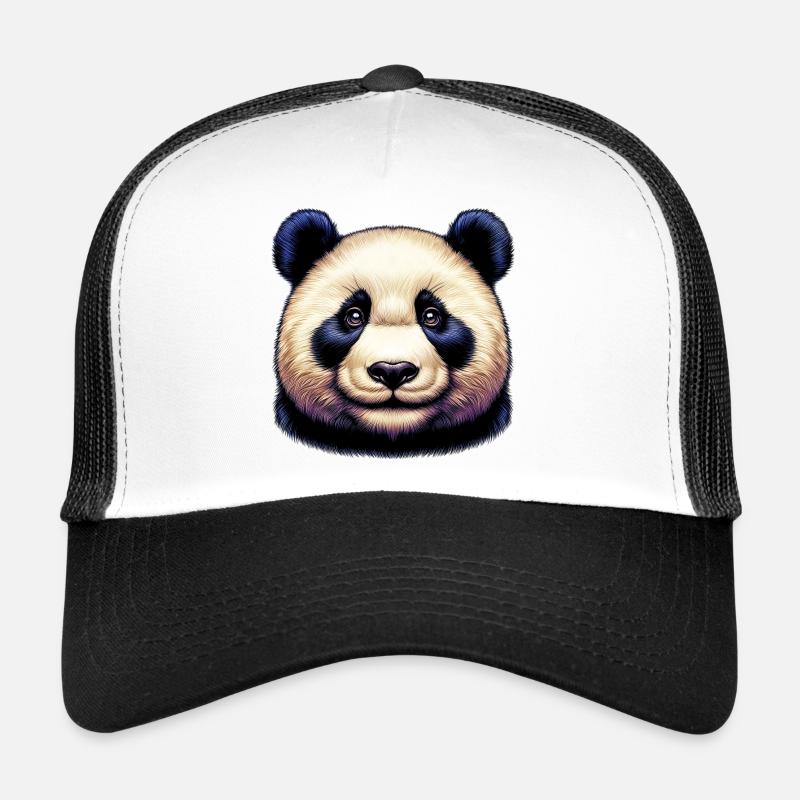 Panda - Trucker Cap - Weiß/Schwarz