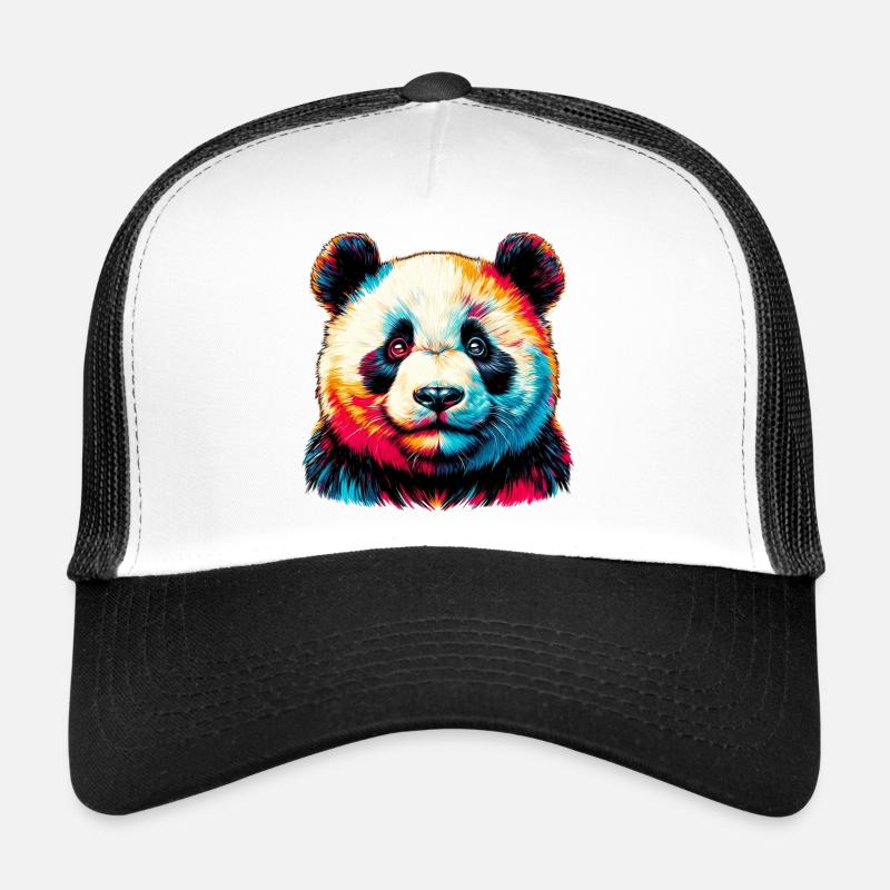Panda - Trucker Cap - Weiß/Schwarz