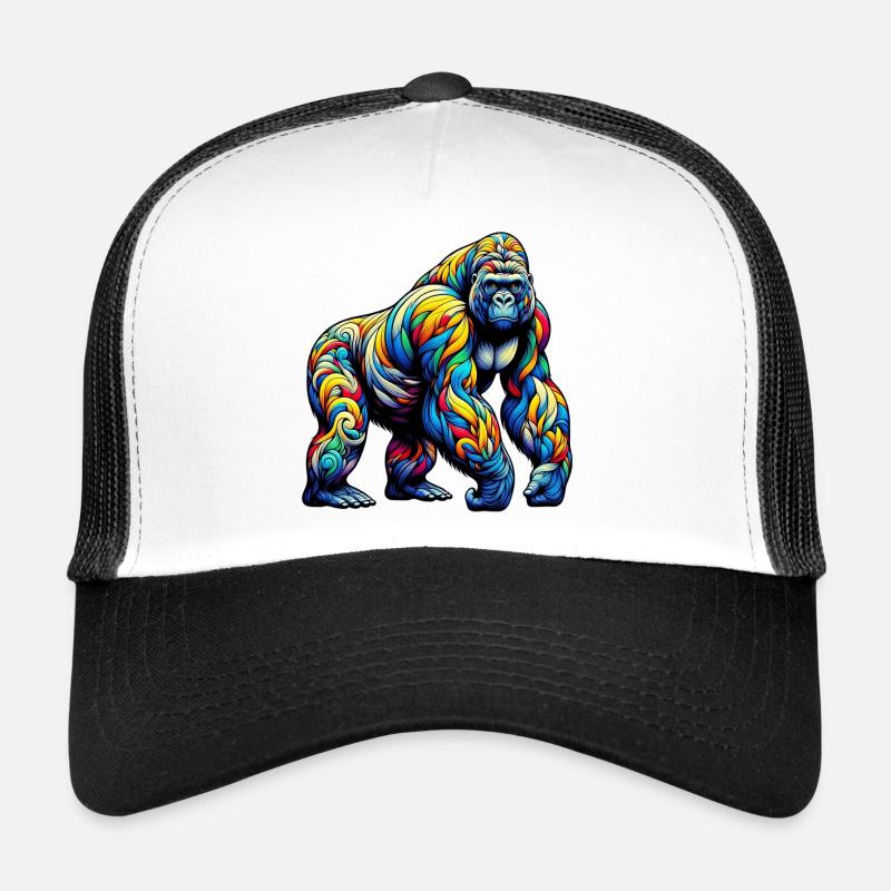 Gorilla - Trucker Cap - Weiß/Schwarz