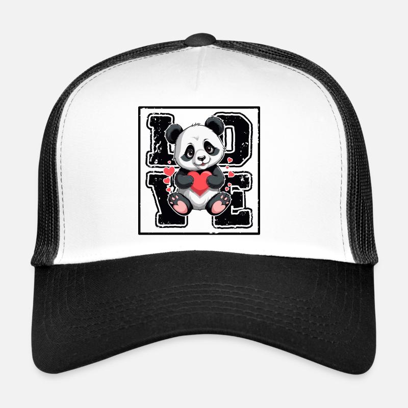 Panda Liebe Trucker Cap