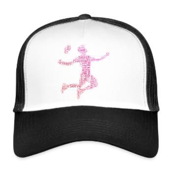 Badminton Badminton Badminton Players Women - Trucker Cap - white/black - Front