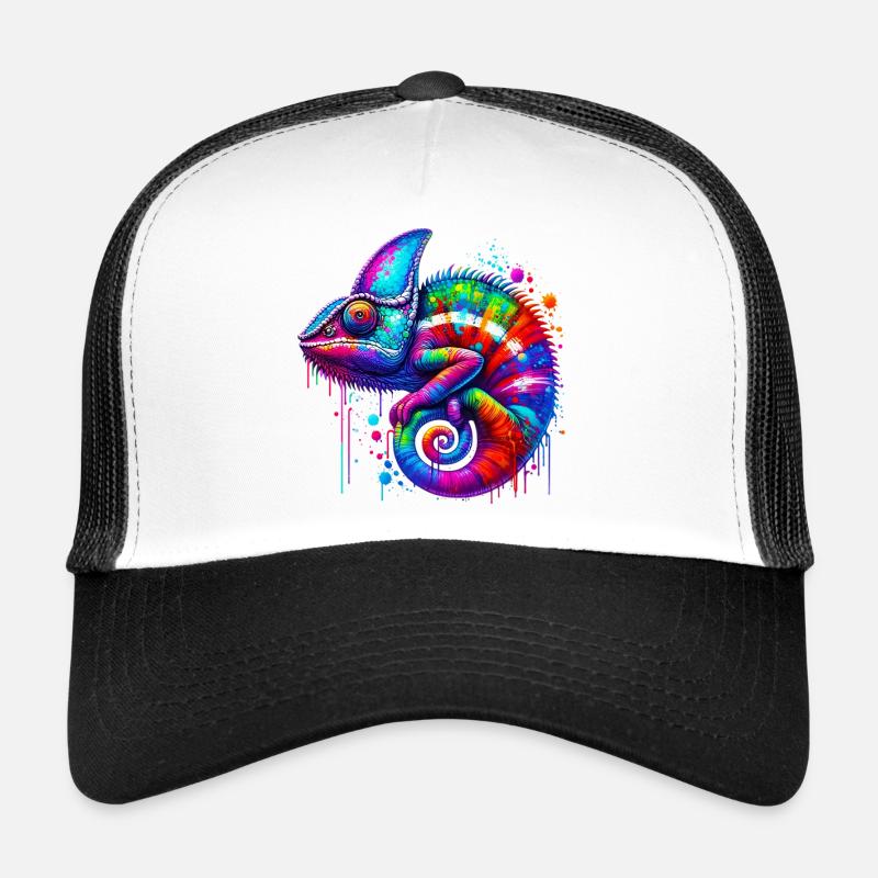Chamäleon - Trucker Cap - Weiß/Schwarz