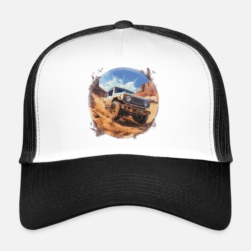 Jimny 4x4 Offroad Car - Trucker Cap - Weiß/Schwarz