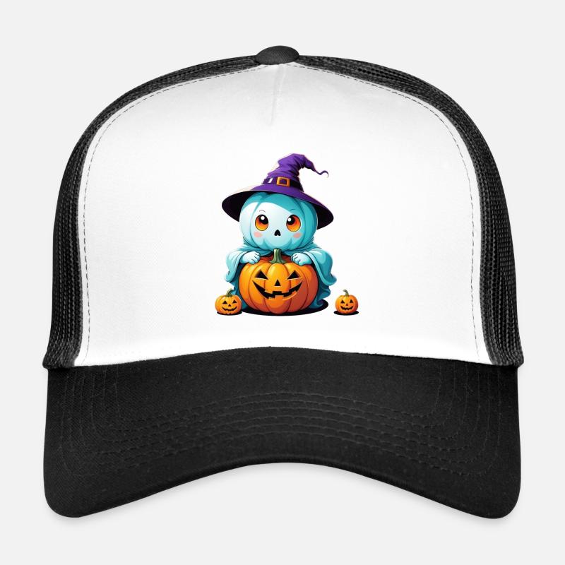 Hexen-Gespenst - Trucker Cap - Weiß/Schwarz