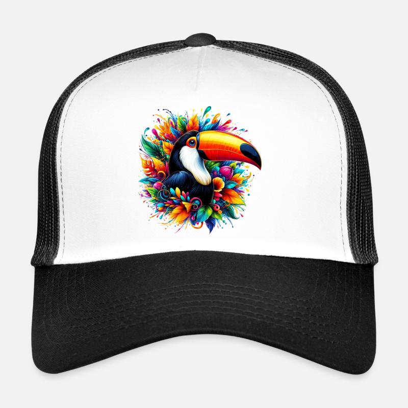 Tukan - Trucker Cap - Weiß/Schwarz