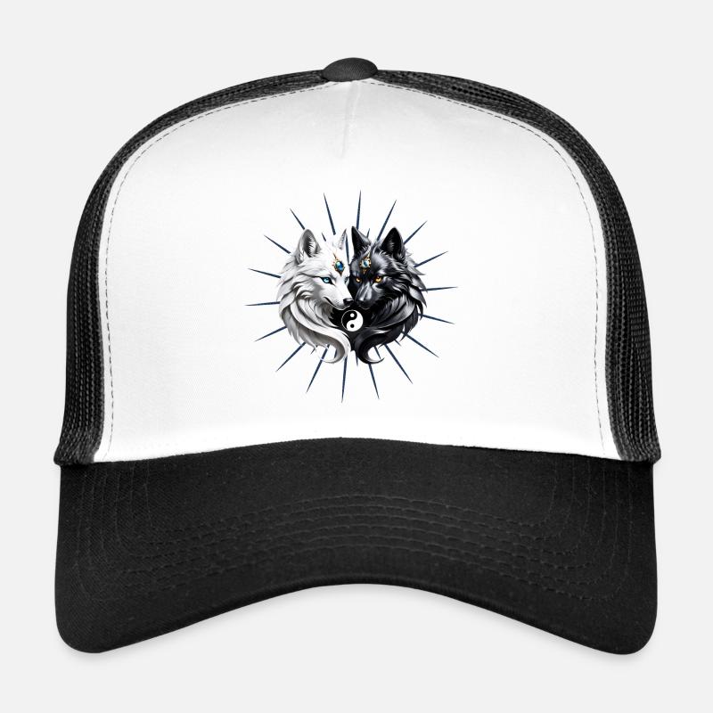 Yin Yang Wölfe. Trucker Cap