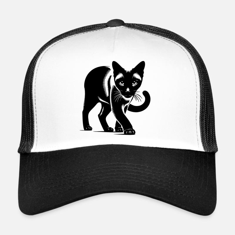 Chat siamois Casquette trucker 