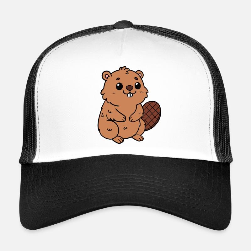 Castor - Casquette trucker - blanc/noir