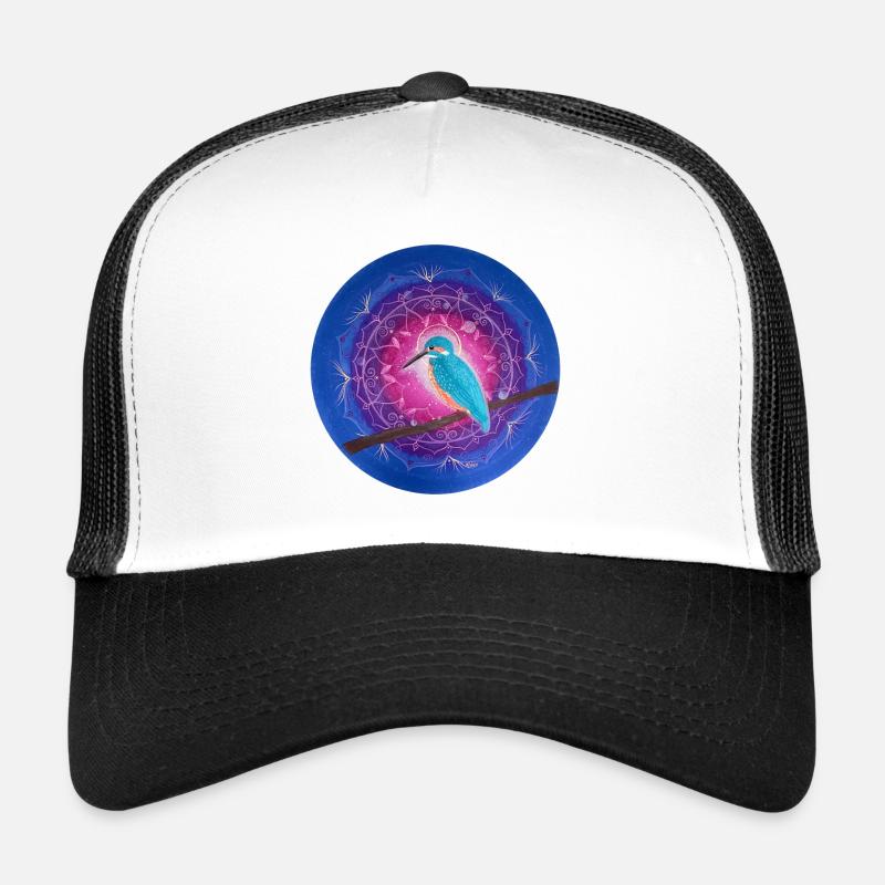 Mystischer Eisvogel mit Mandala Trucker Cap