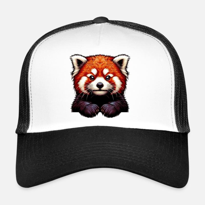 Kleiner Panda - Trucker Cap - Weiß/Schwarz
