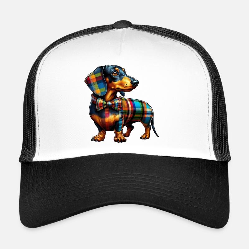 Dachshund - Trucker Cap - Weiß/Schwarz